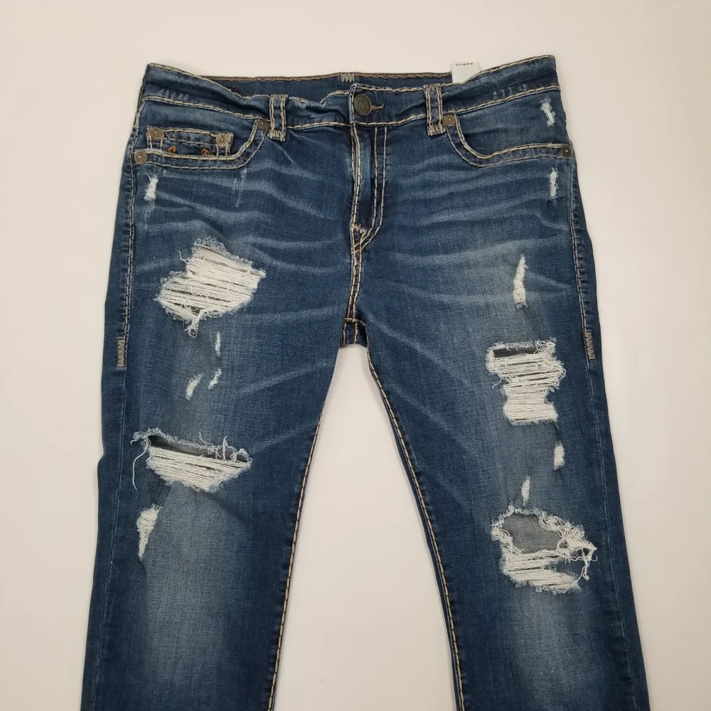 True Religion Rocco Relaxed Skinny Jeans Size 38